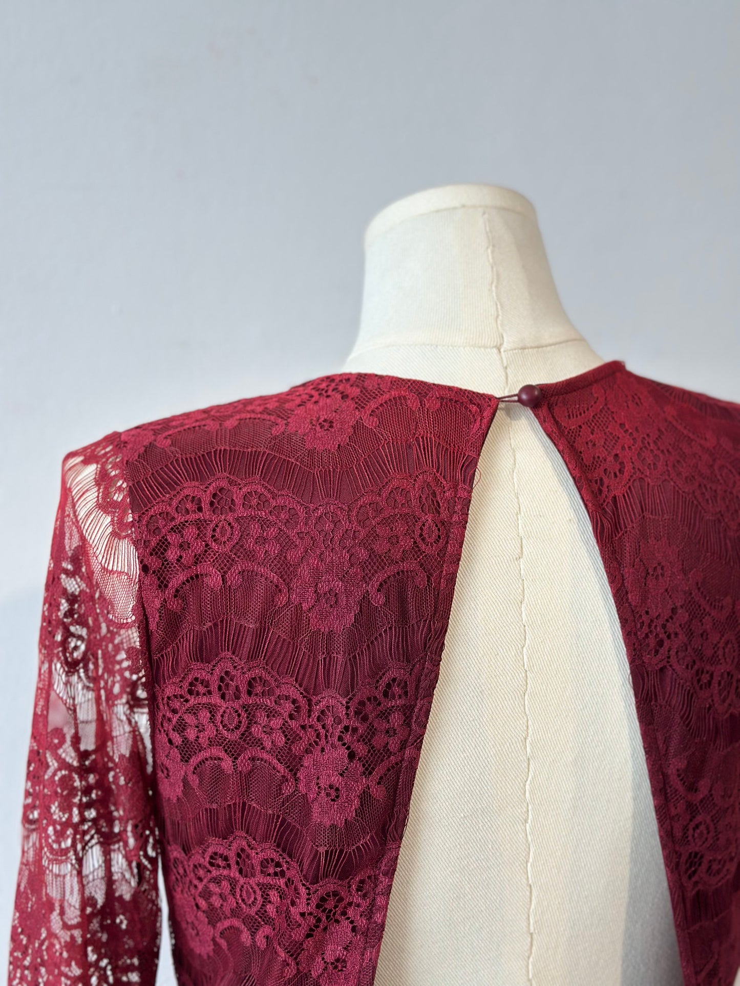 蕾丝性感长袖连衣裙 #TC190