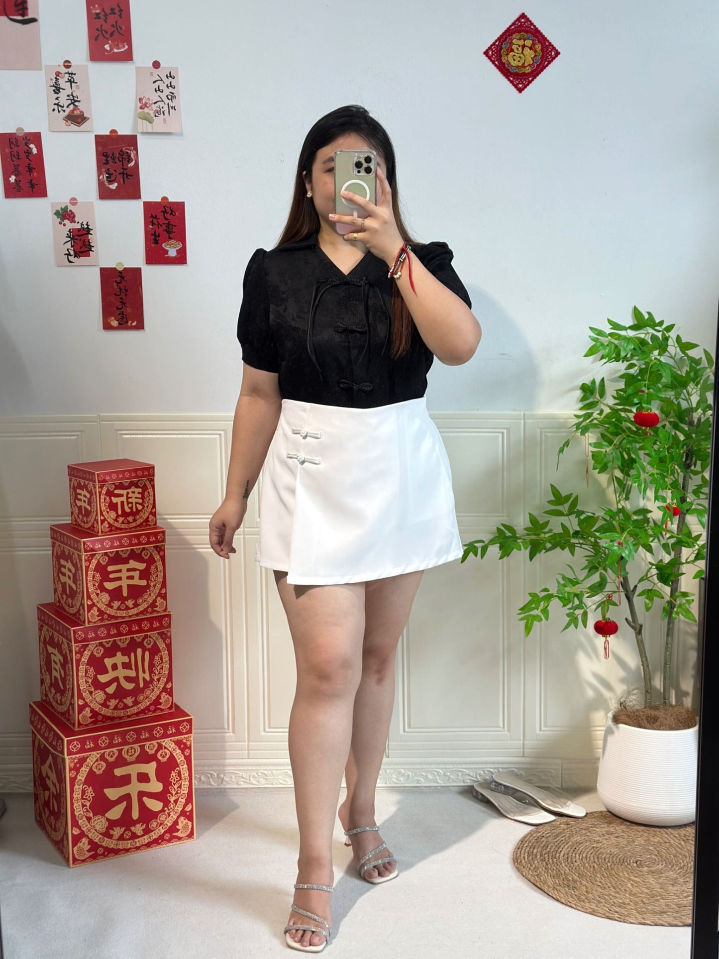 Talents大码盘扣裤裙 #TP09