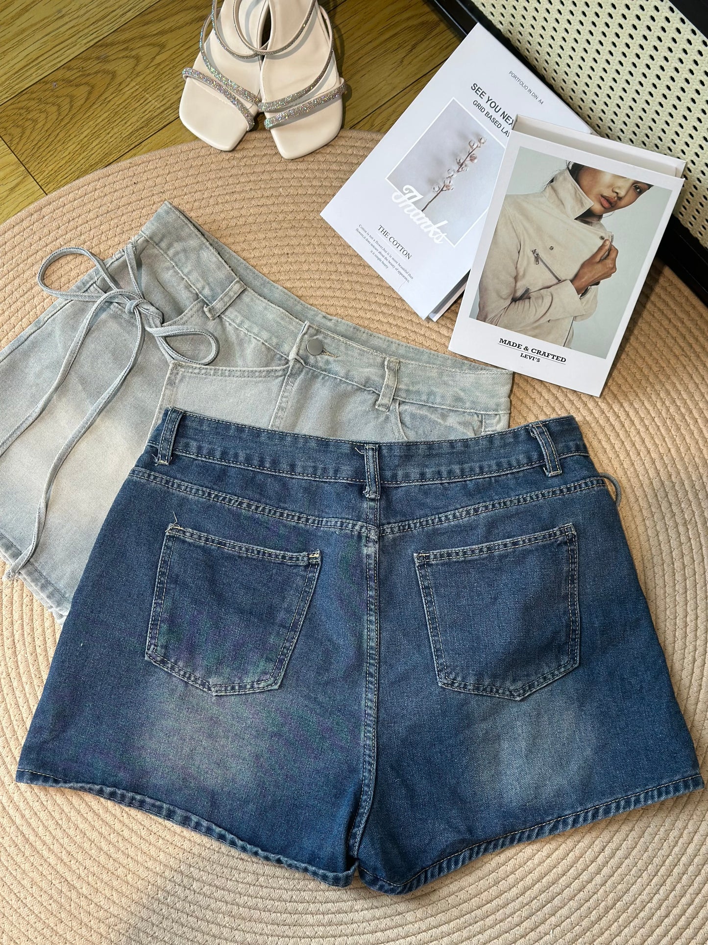 复古牛仔短裙 #TC282