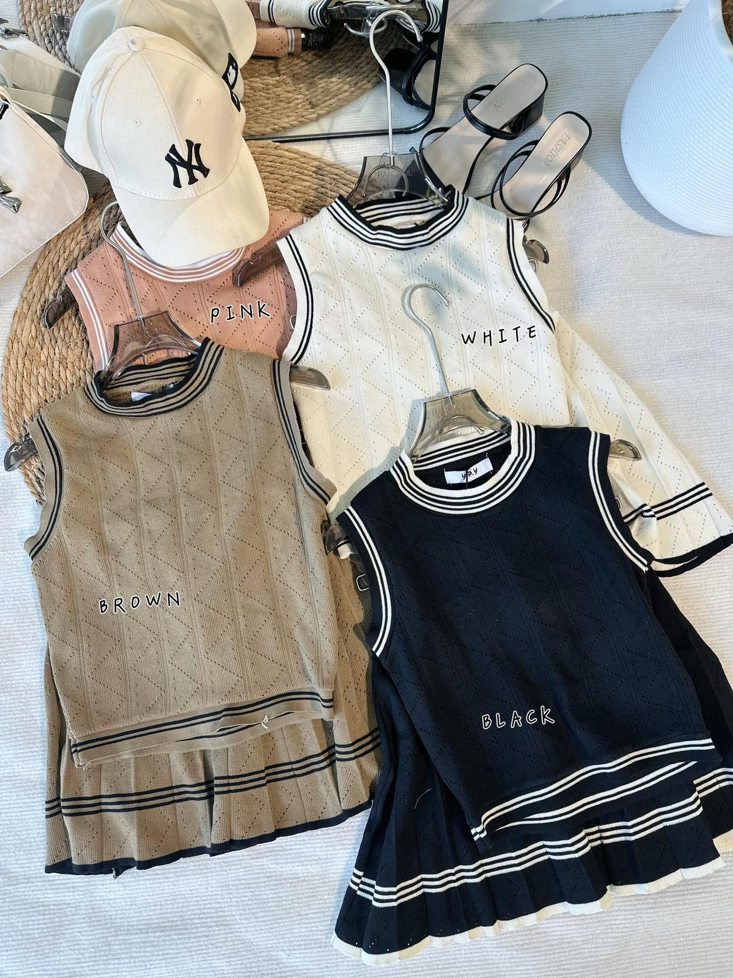 简约针织学院风套装 #TCO7