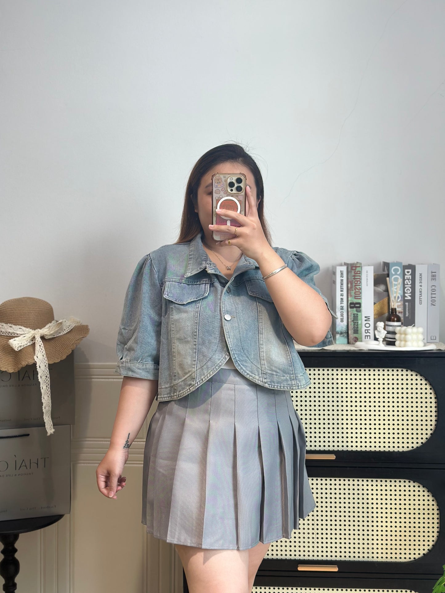 复古牛仔短款外套 #TC303