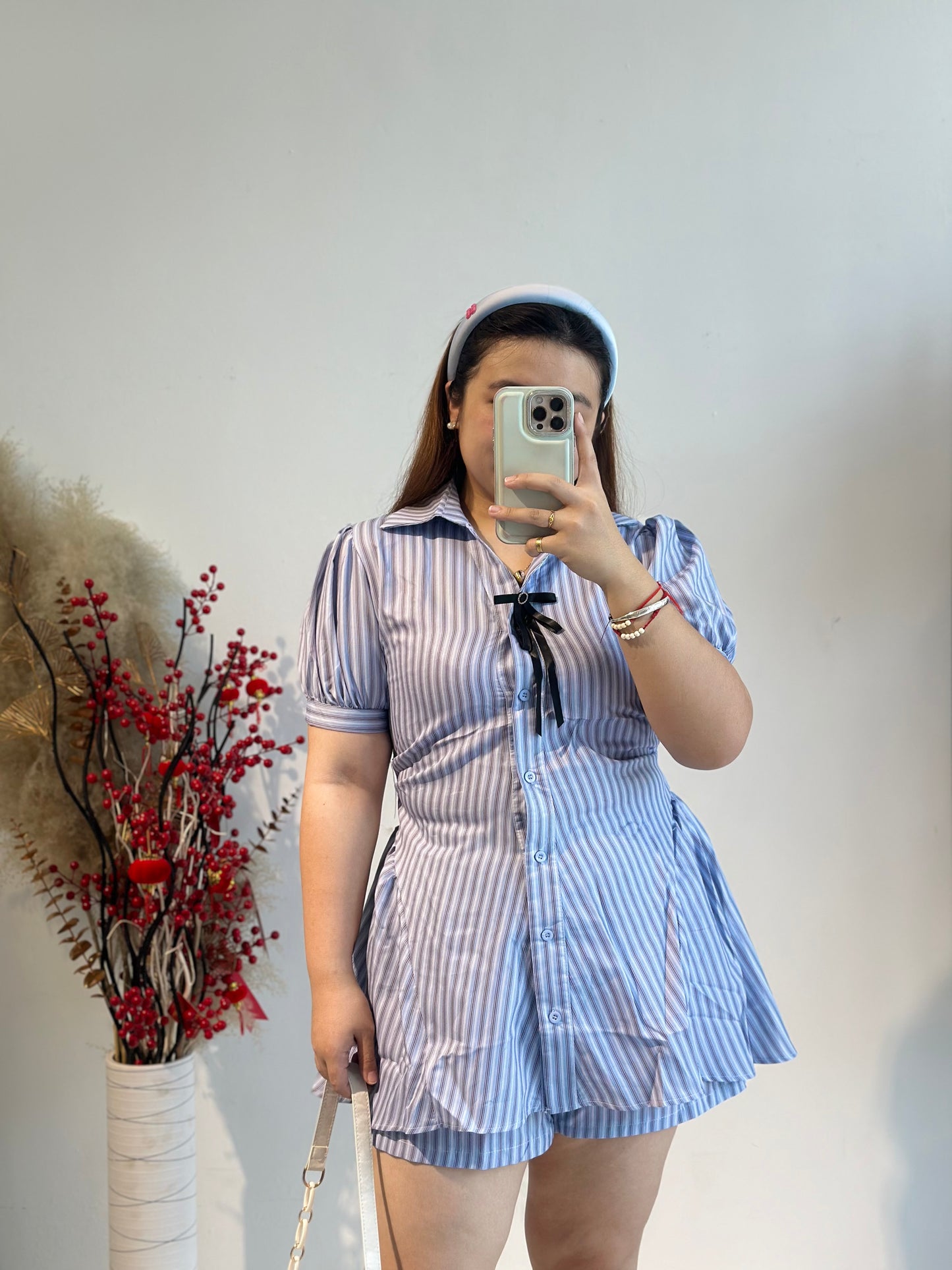 韩系学院风两件套 #DRESS29