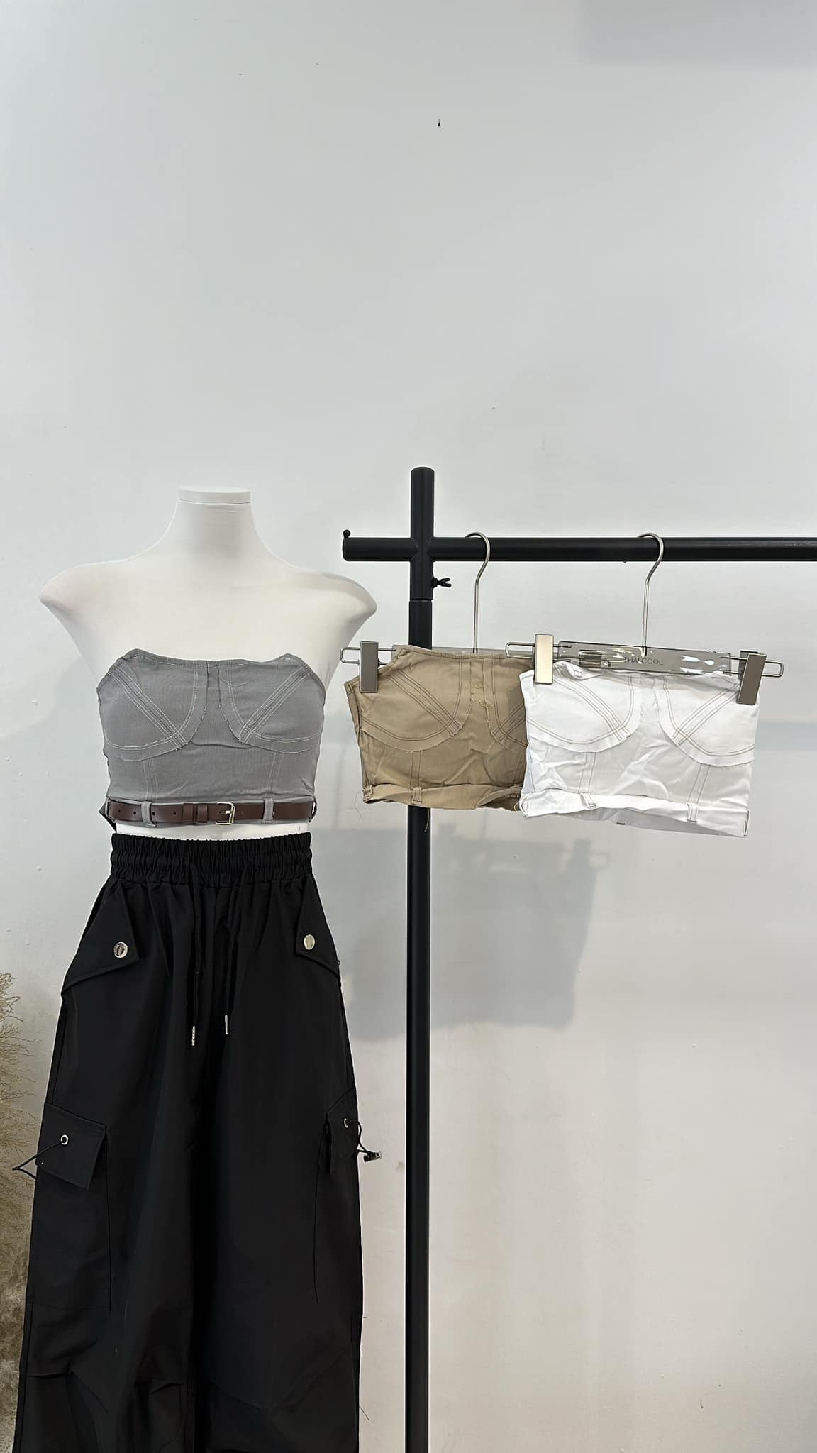 辣妹抹胸马甲背心 #N14