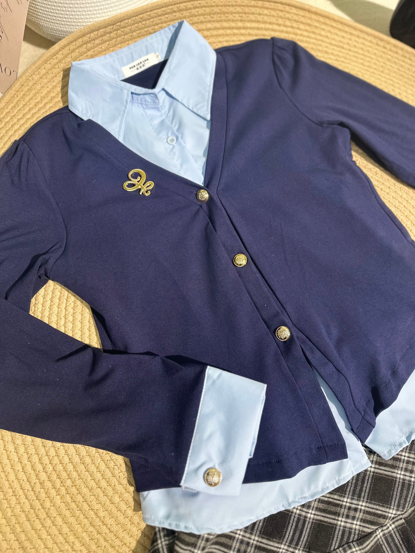 韩系学院风两件套 #TC244