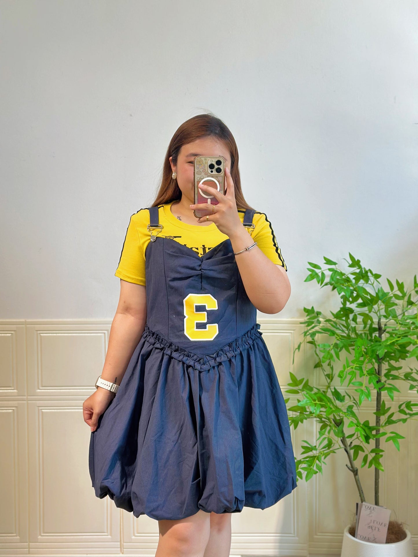 美式背带蓬蓬裙套装 #TC256