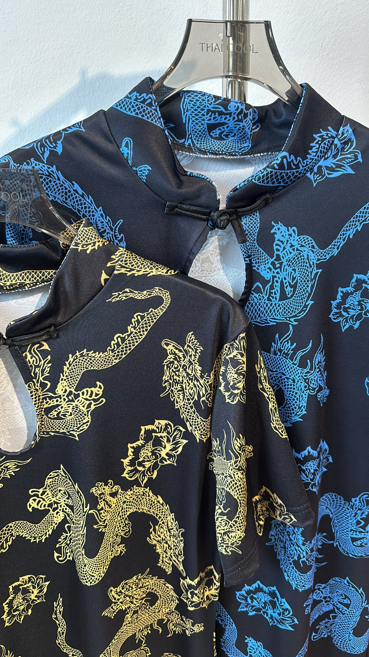 新中式冰丝龙纹旗袍 #TC231