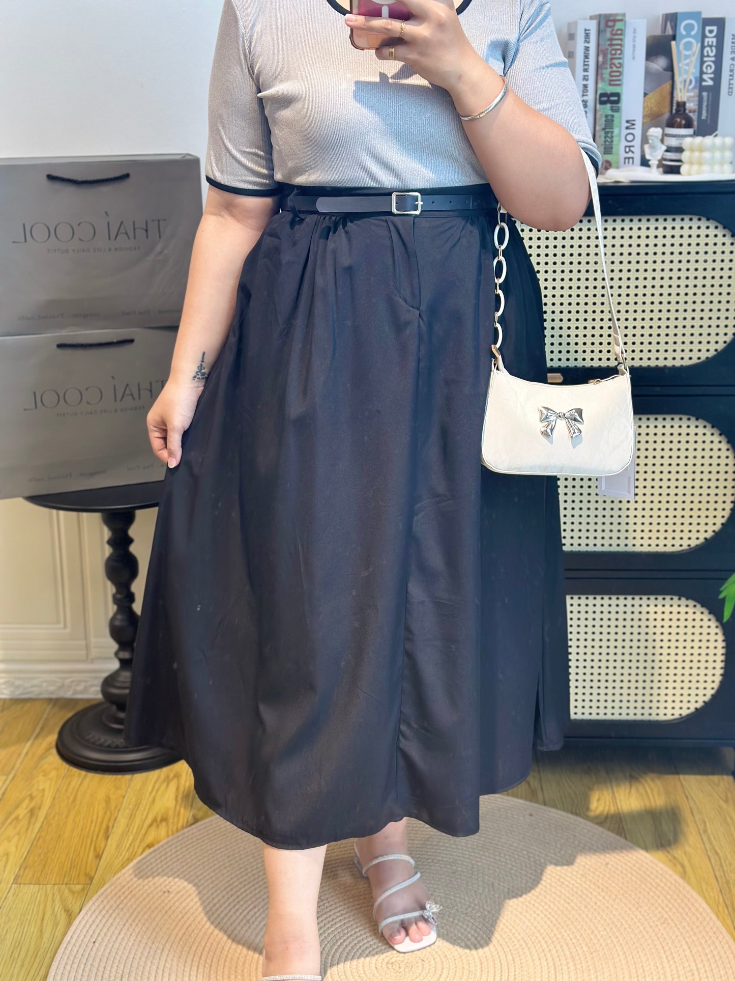 韩系半身长裙 #TC300