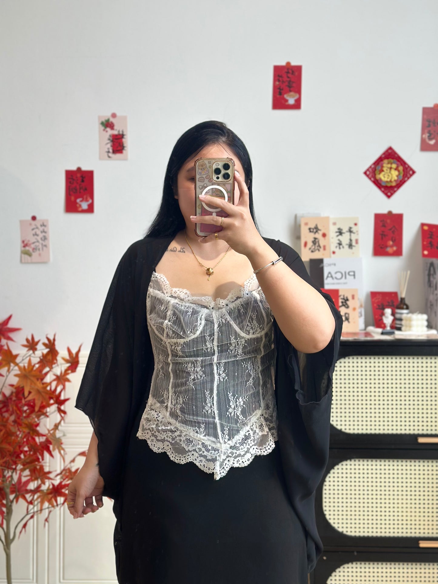 法式蕾丝纯欲套装 #TC320