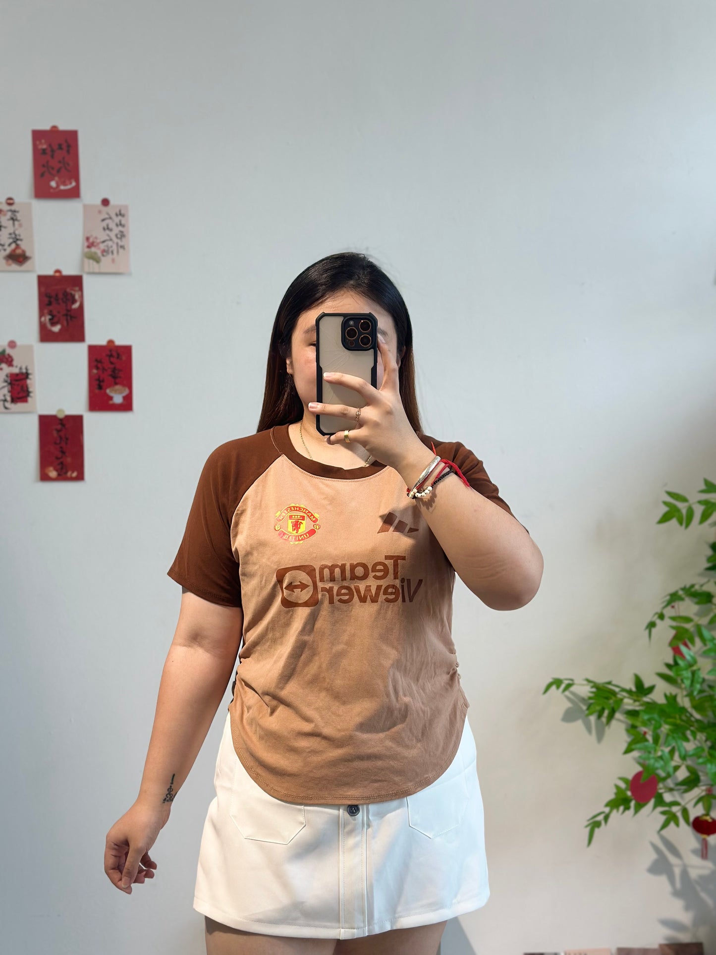 大码简约字母上衣 #TC127