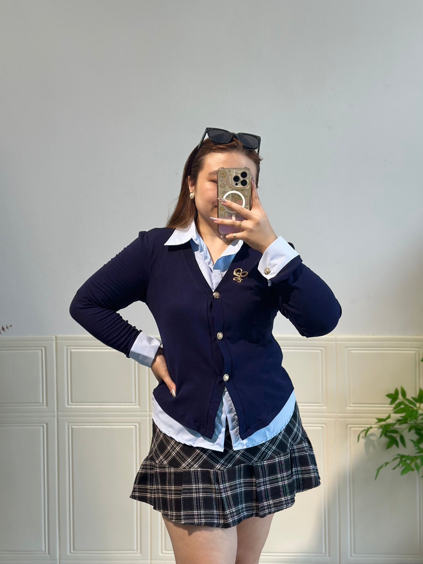 韩系学院风两件套 #TC244