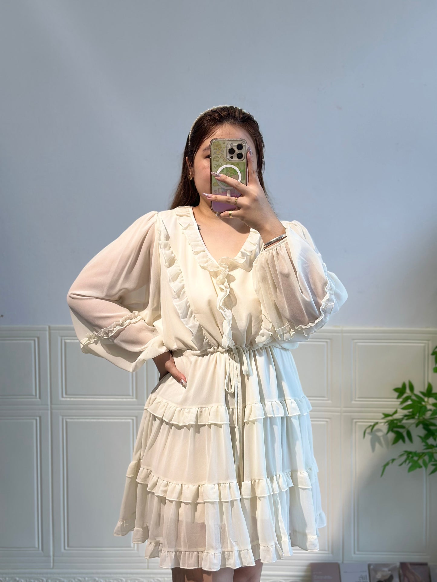 韩系度假风蛋糕连身裙 #TC238