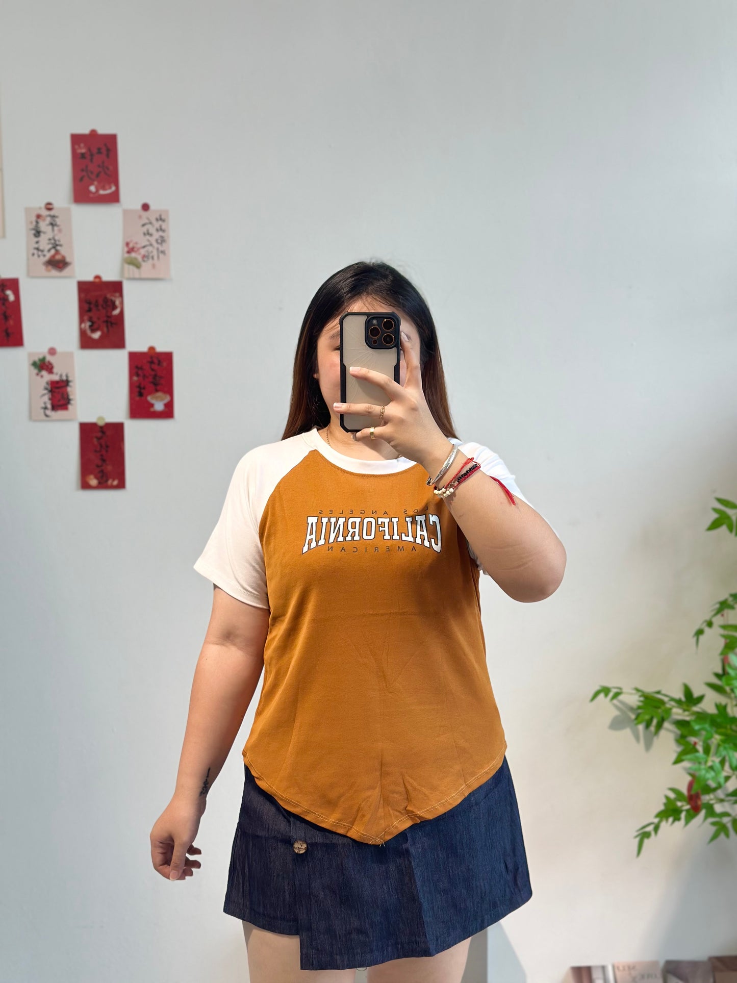 大码简约字母上衣 #TC127