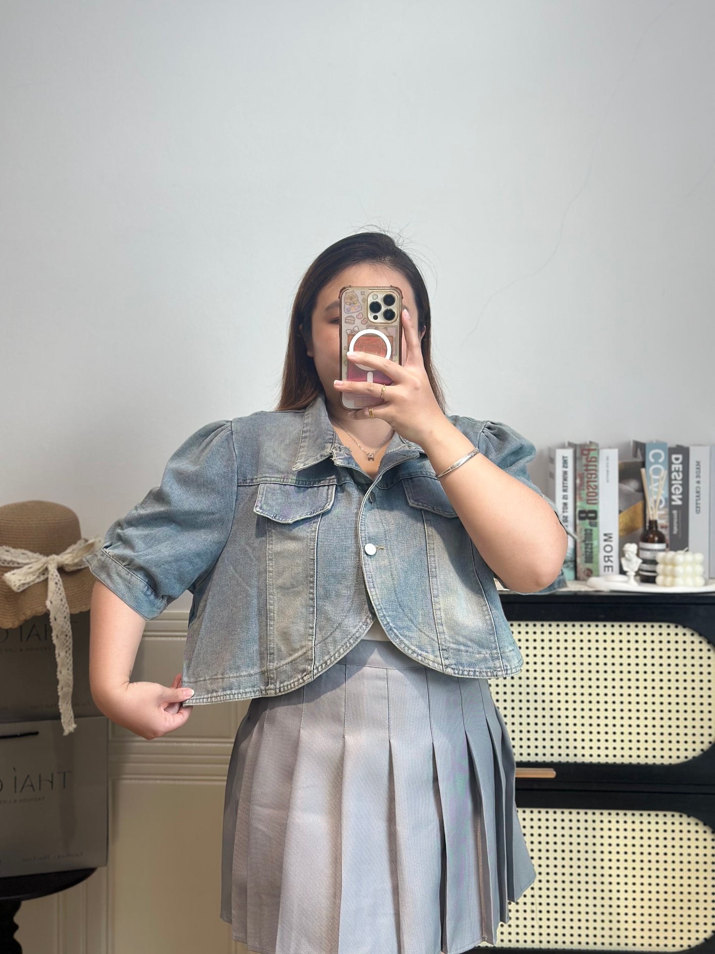 复古牛仔短款外套 #TC303