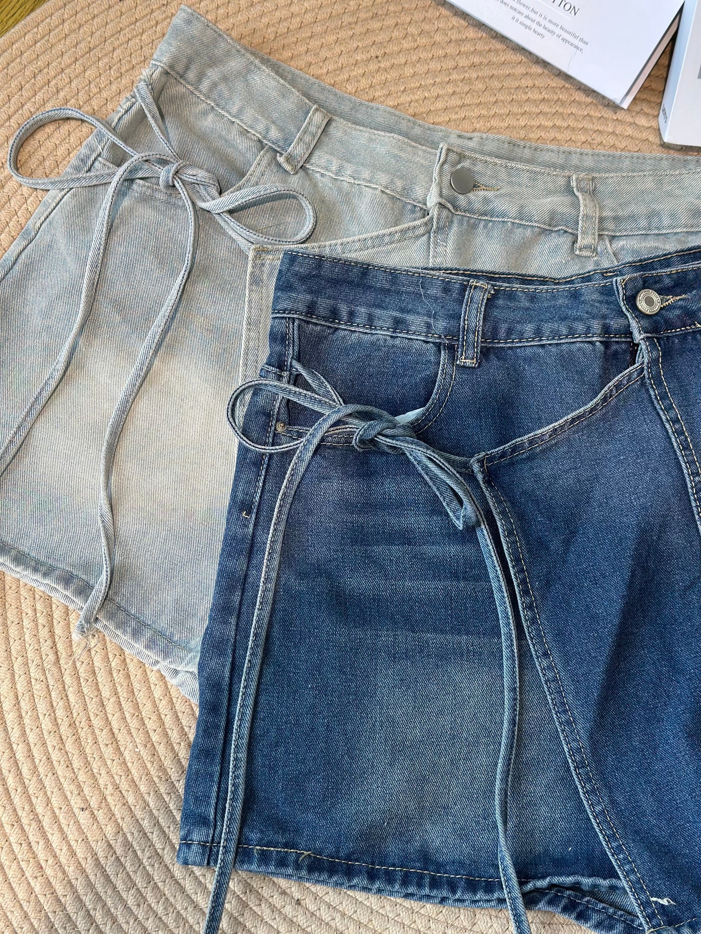 复古牛仔短裙 #TC282