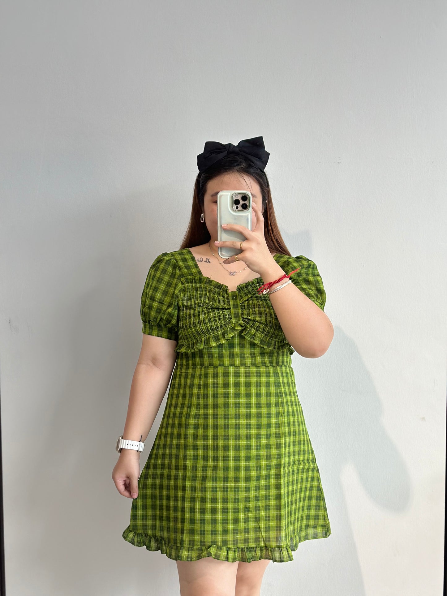 经典格纹连衣裙 #ZB44