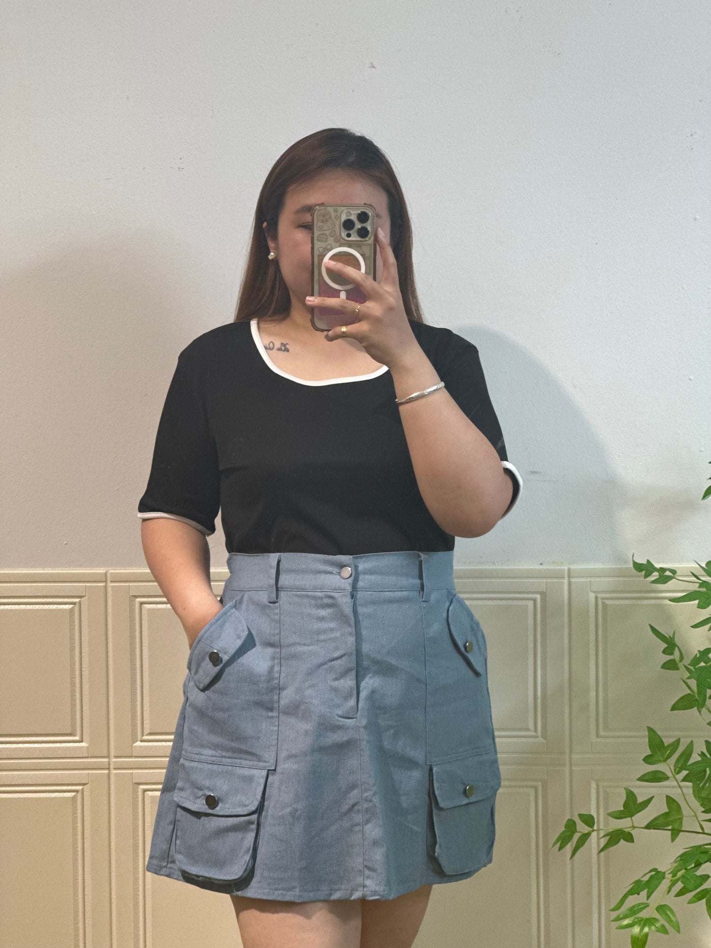 Pocket Utility Skirt #TC263
