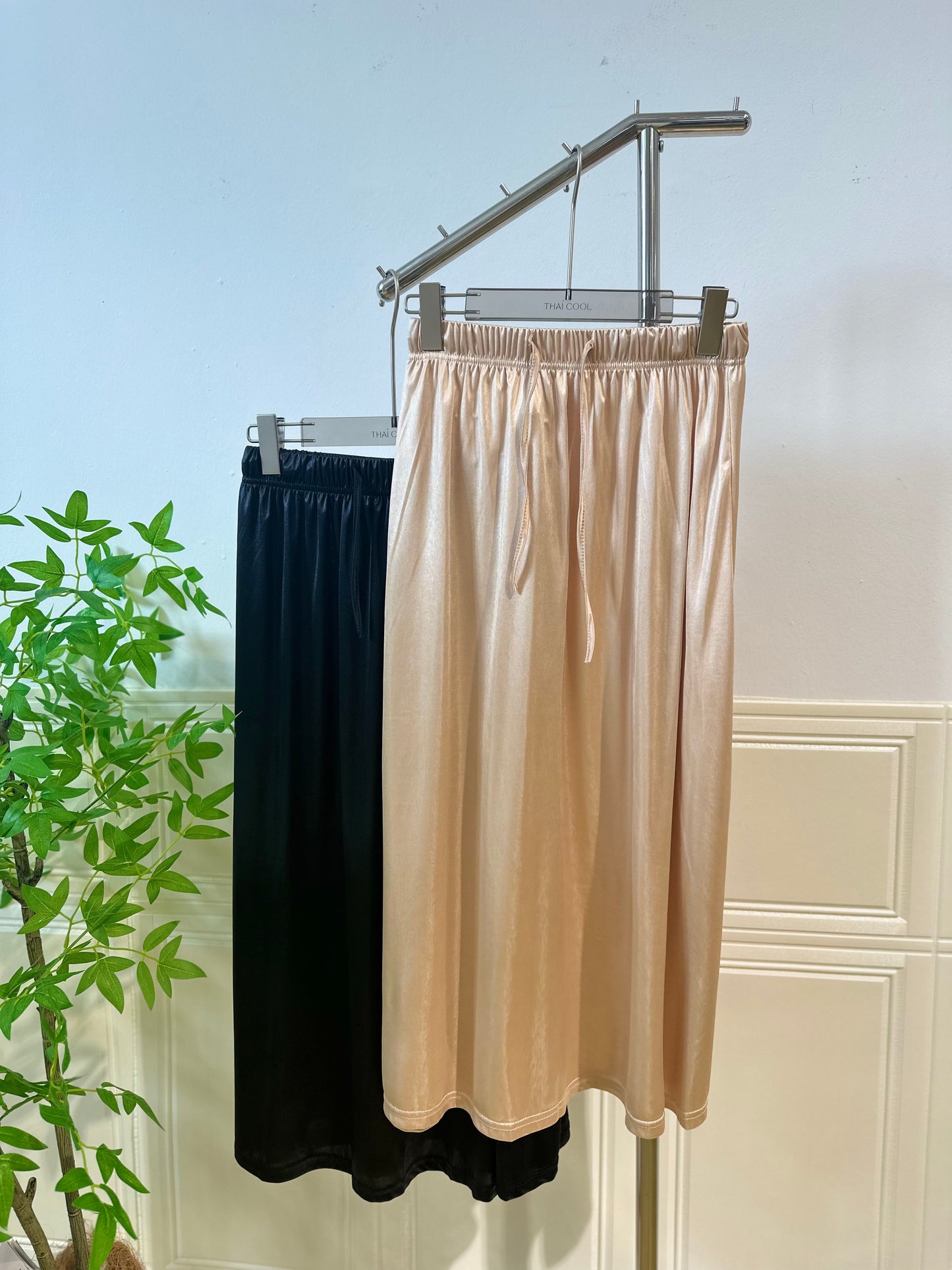 冰丝缎面半身裙 #TC264