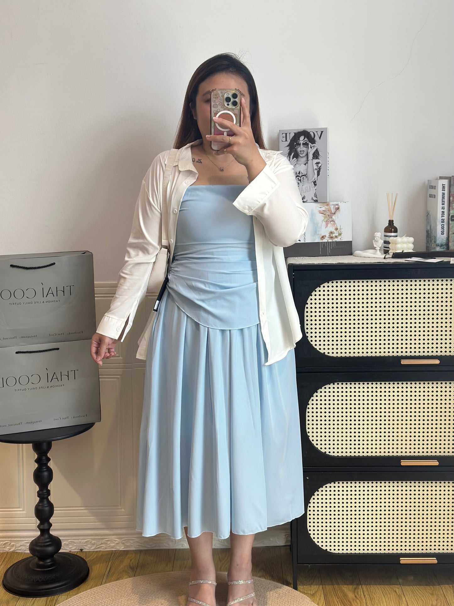 韩系气质抹胸套装 #TC296