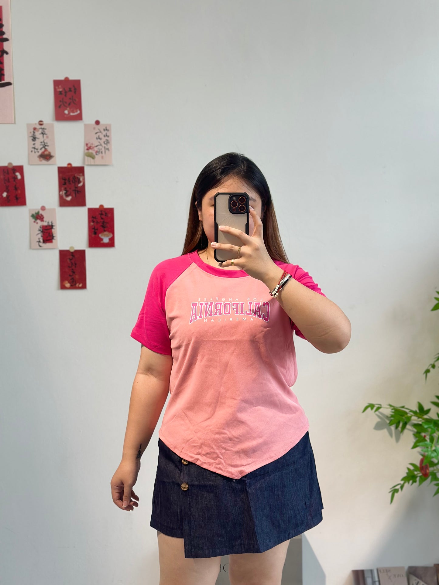 大码简约字母上衣 #TC127