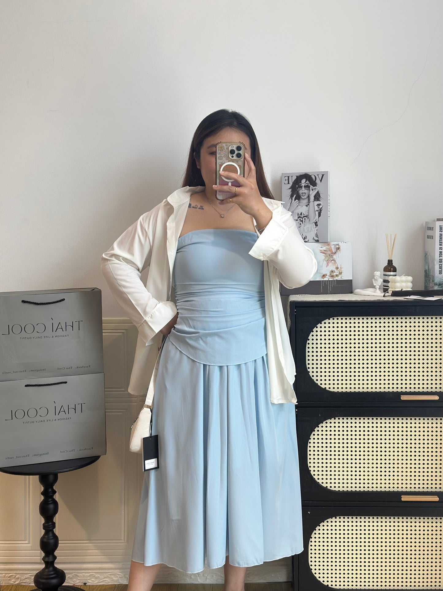 韩系气质抹胸套装 #TC296