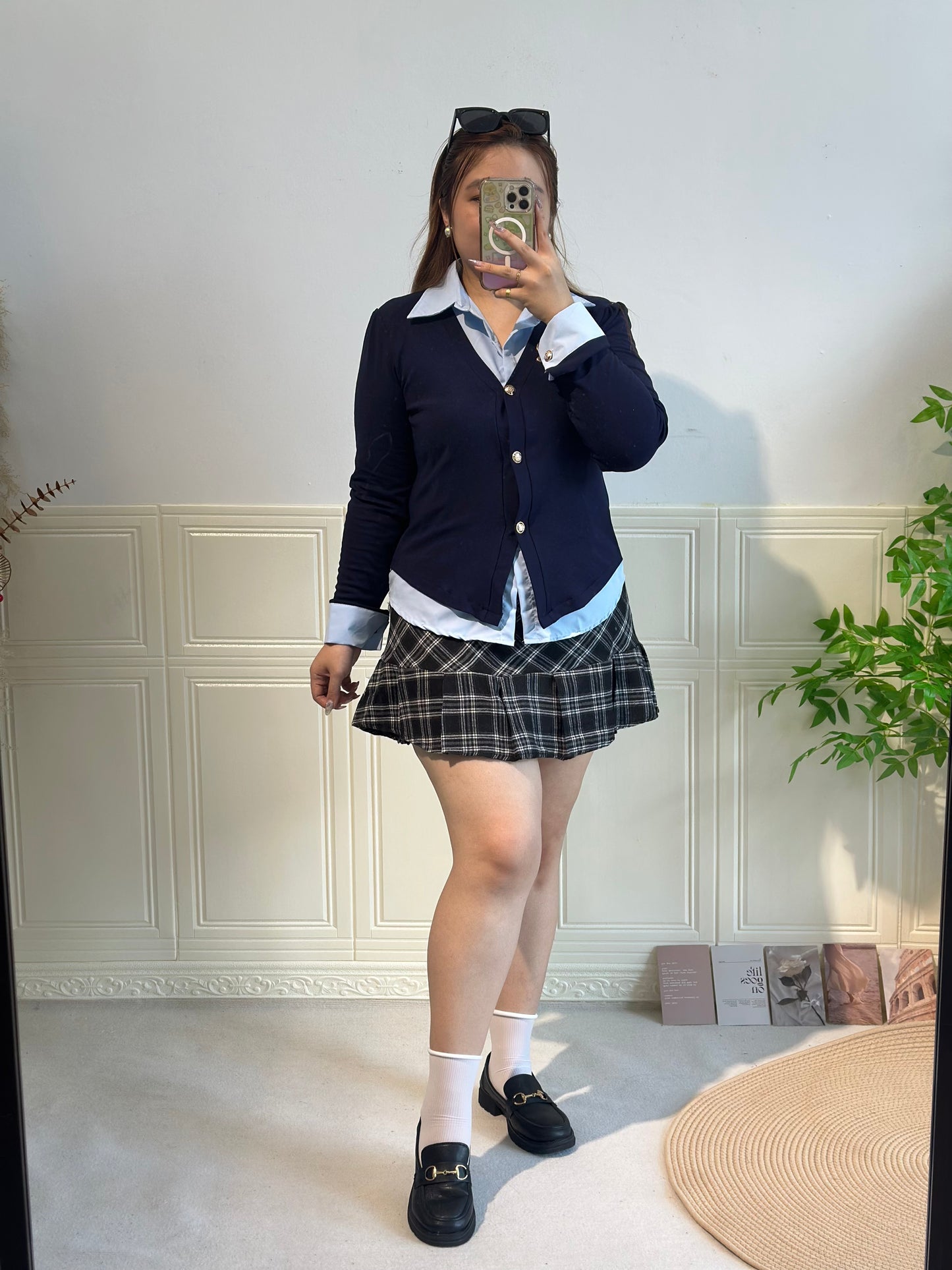 韩系学院风两件套 #TC244