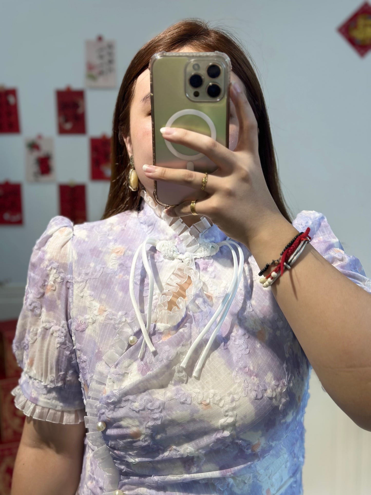 新中式立体花旗袍 #TC230