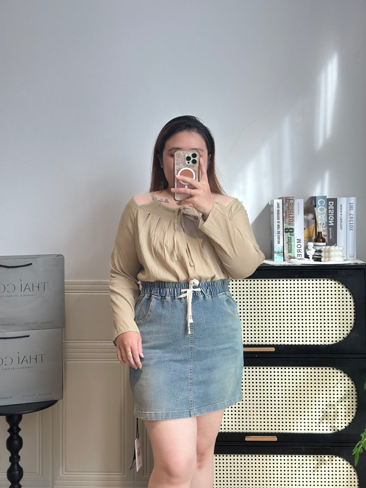 露肩宽松上衣 #TC298