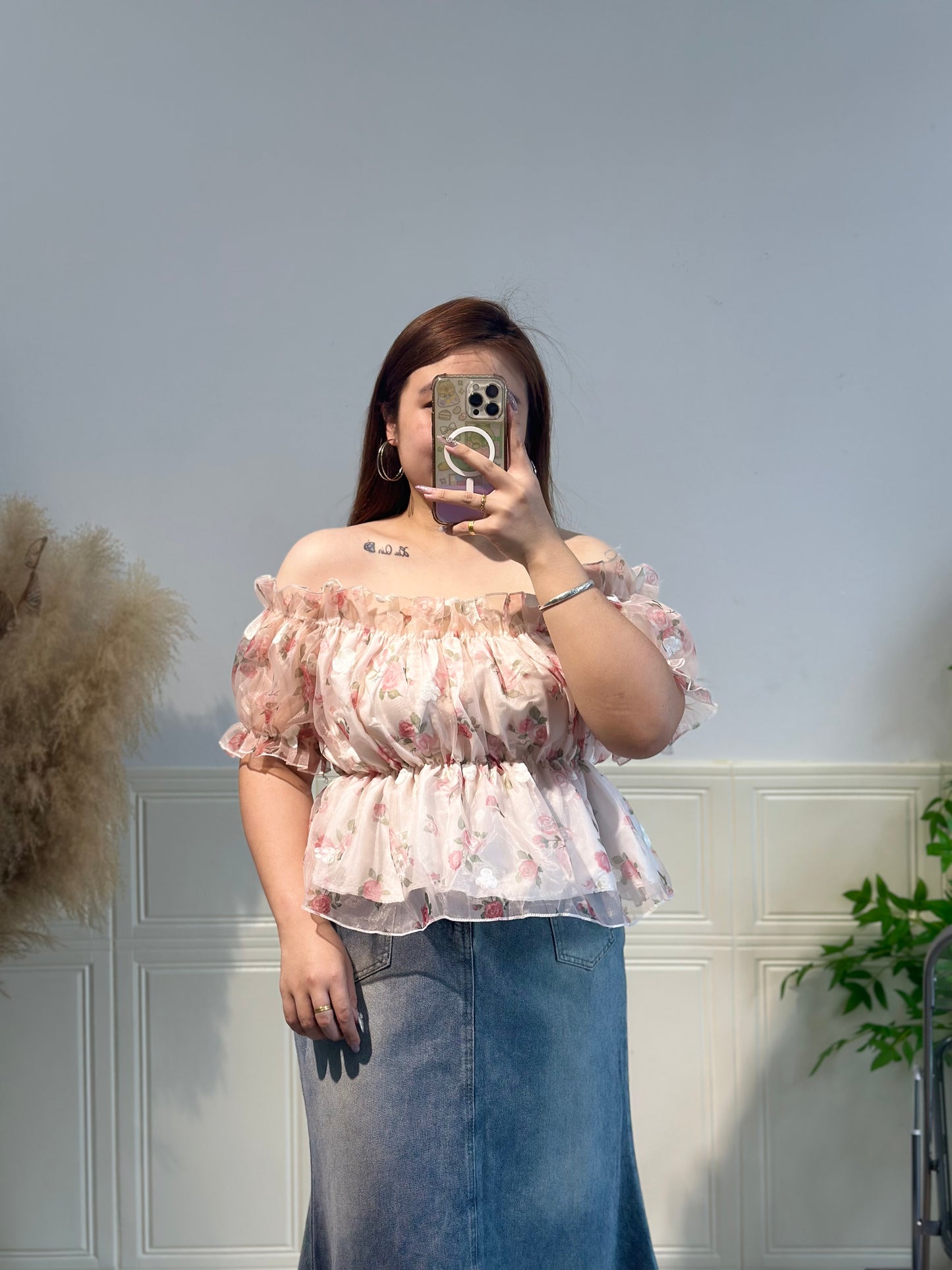 法式甜甜碎花上衣 #TC253