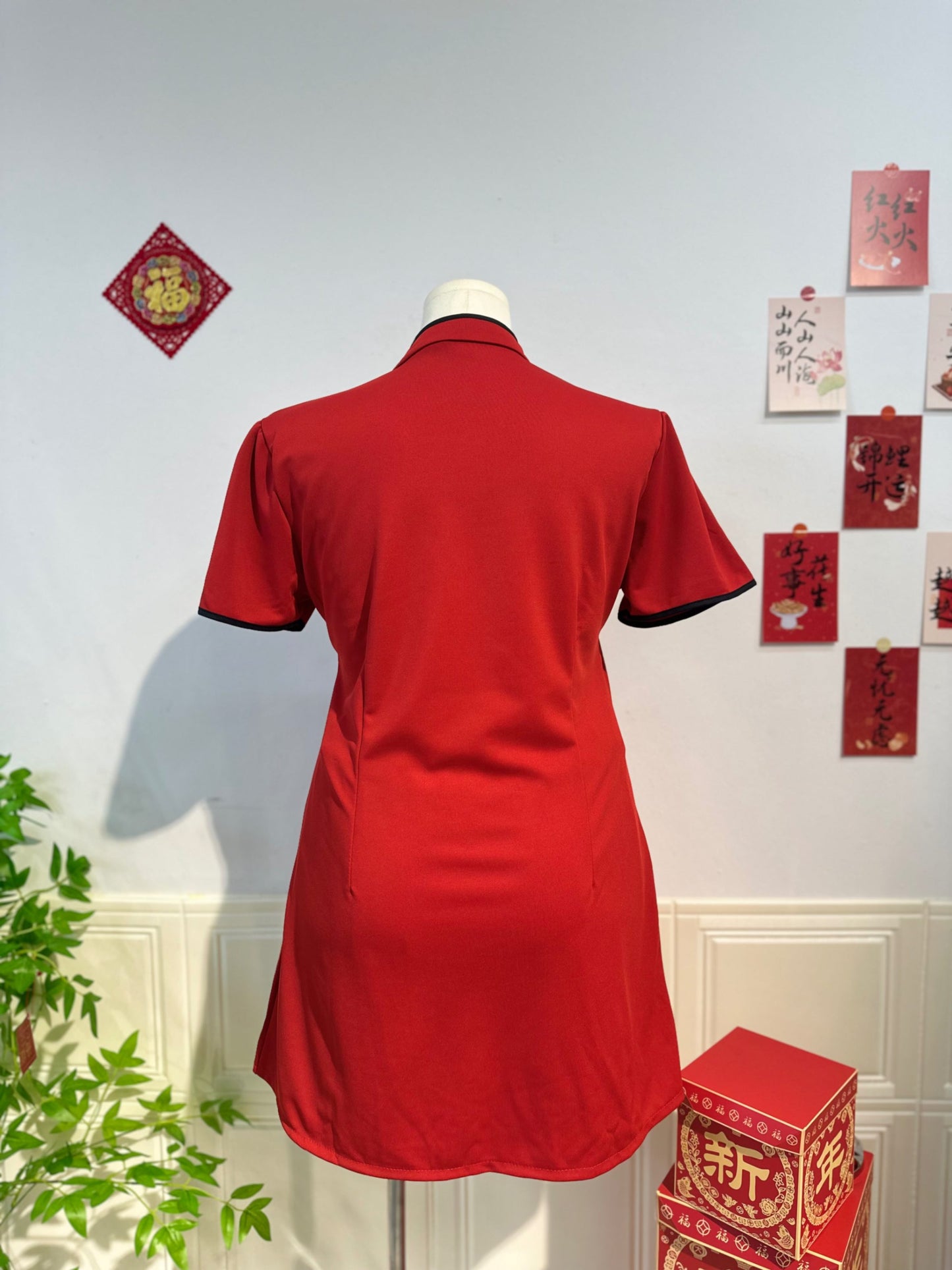 新中式刺绣旗袍两件套 #TC204