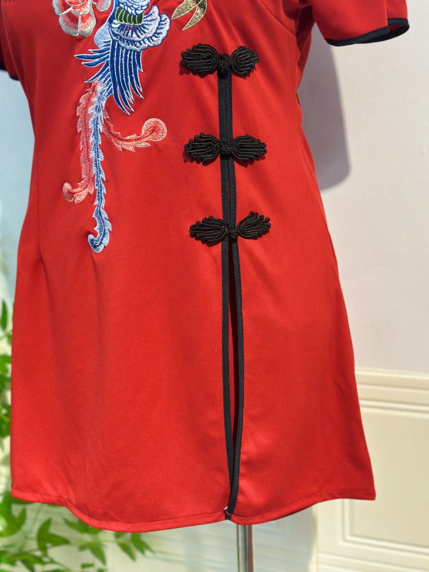 新中式刺绣旗袍两件套 #TC204