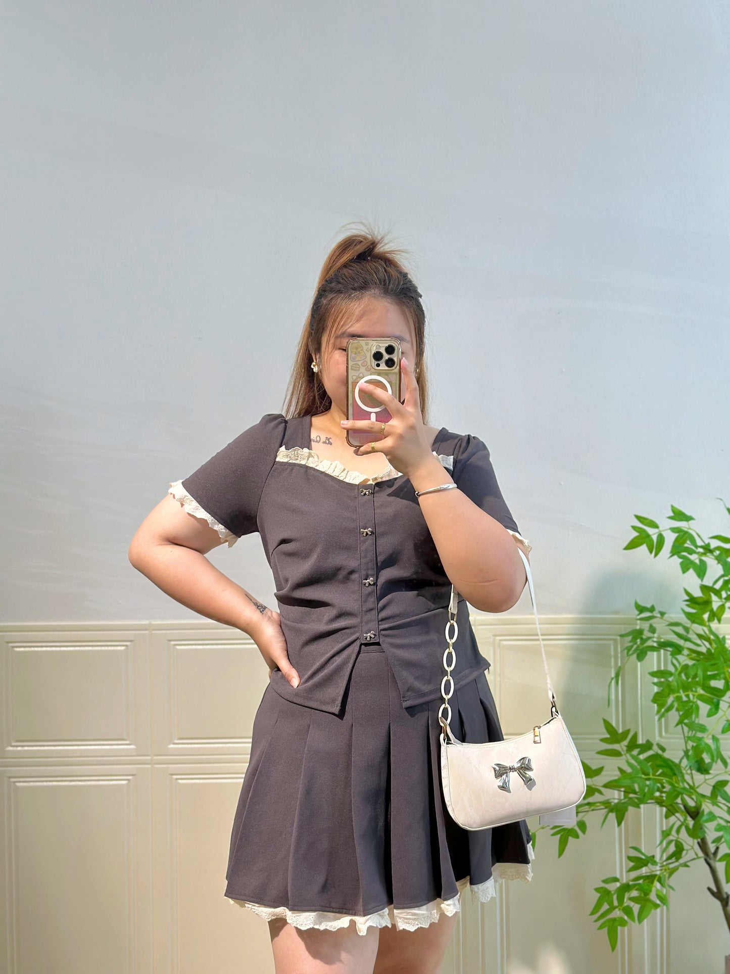 韩系甜美风两件套 #TC257