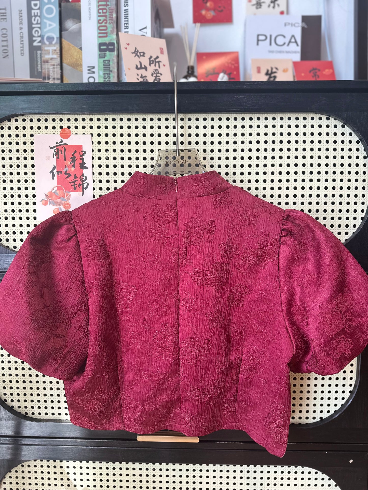 新中式提花上衣 #AX376