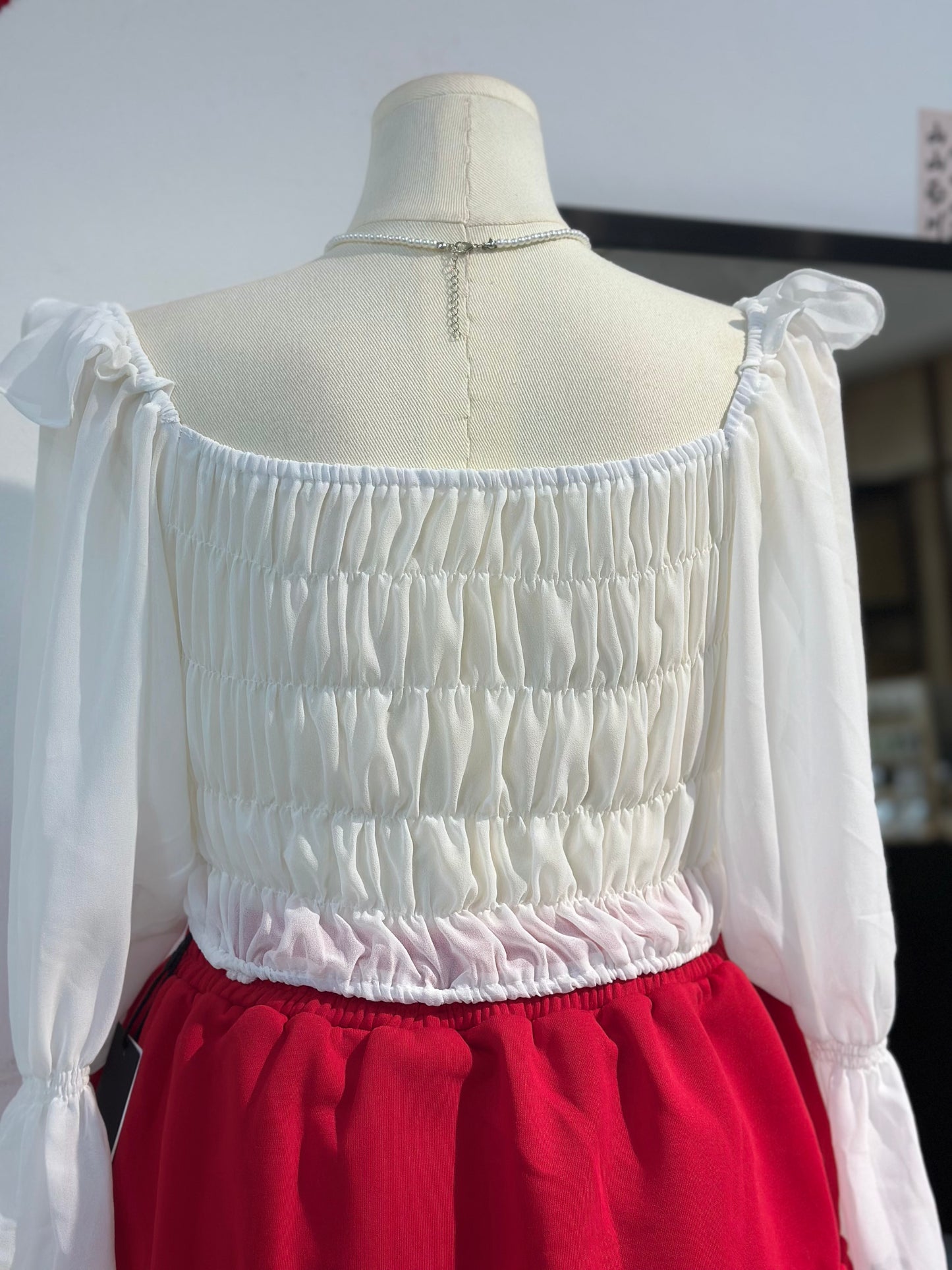 雪纺长袖上衣 #TC211