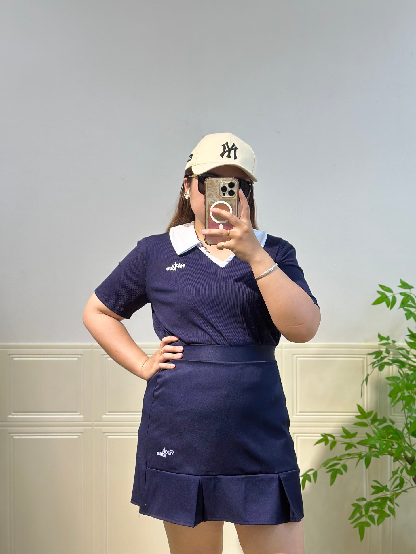 韩系学院风Polo领套装 #TC258