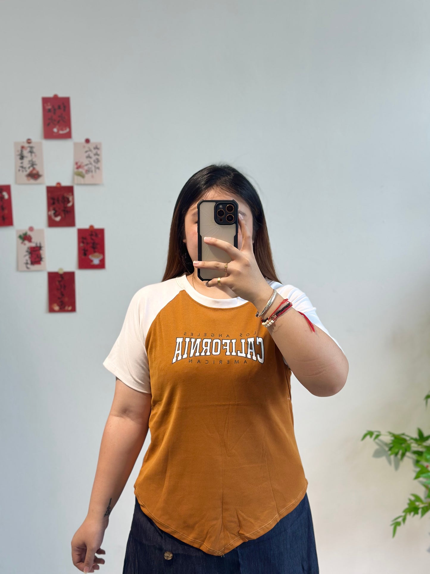 大码简约字母上衣 #TC127