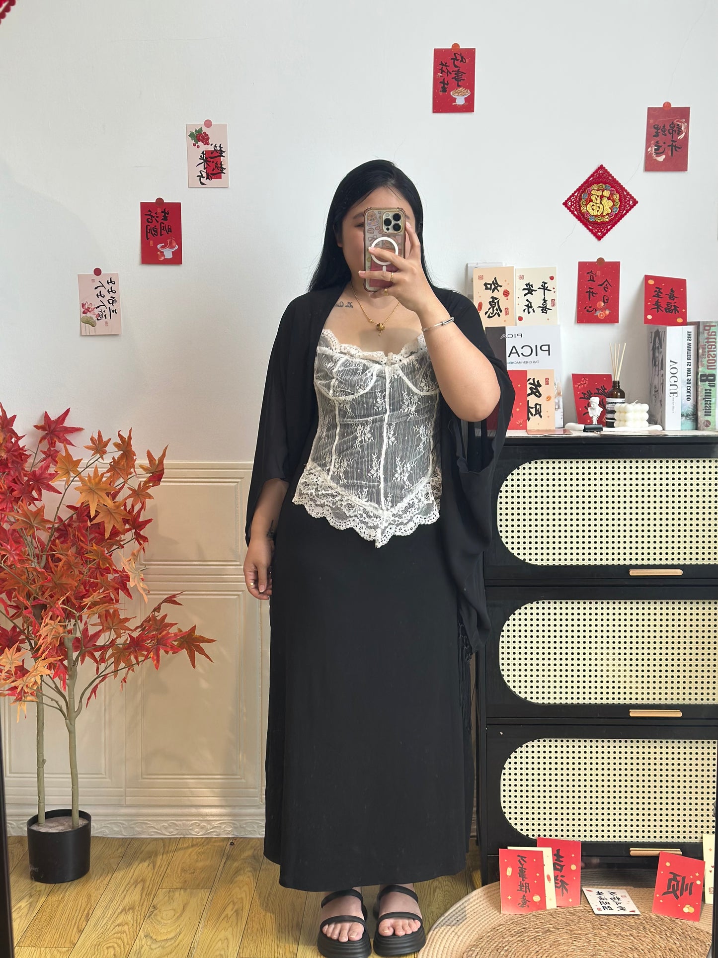 法式蕾丝纯欲套装 #TC320