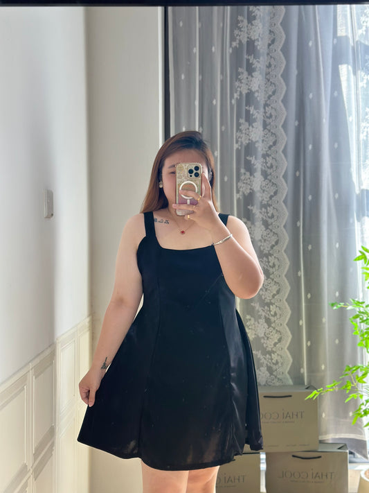 法式收腰吊带裙 #TC278