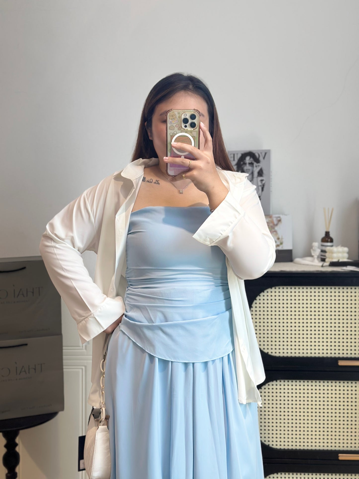 韩系气质抹胸套装 #TC296