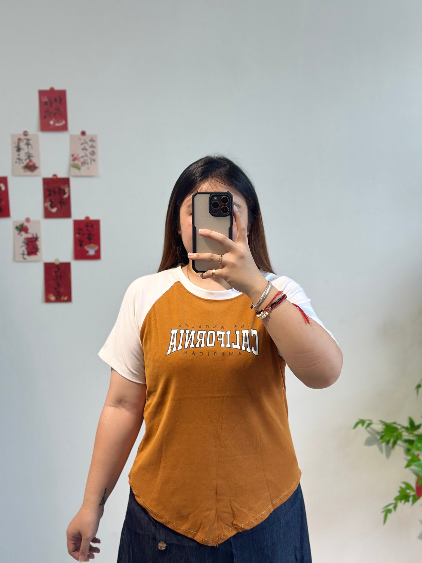 大码简约字母上衣 #TC127