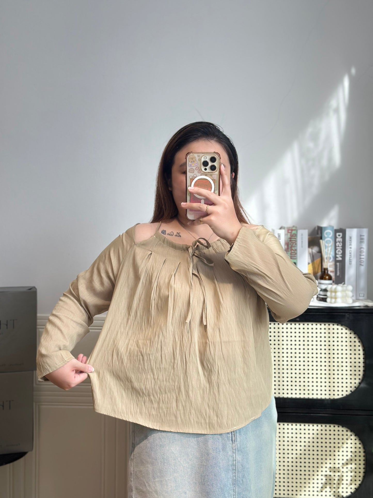 露肩宽松上衣 #TC298