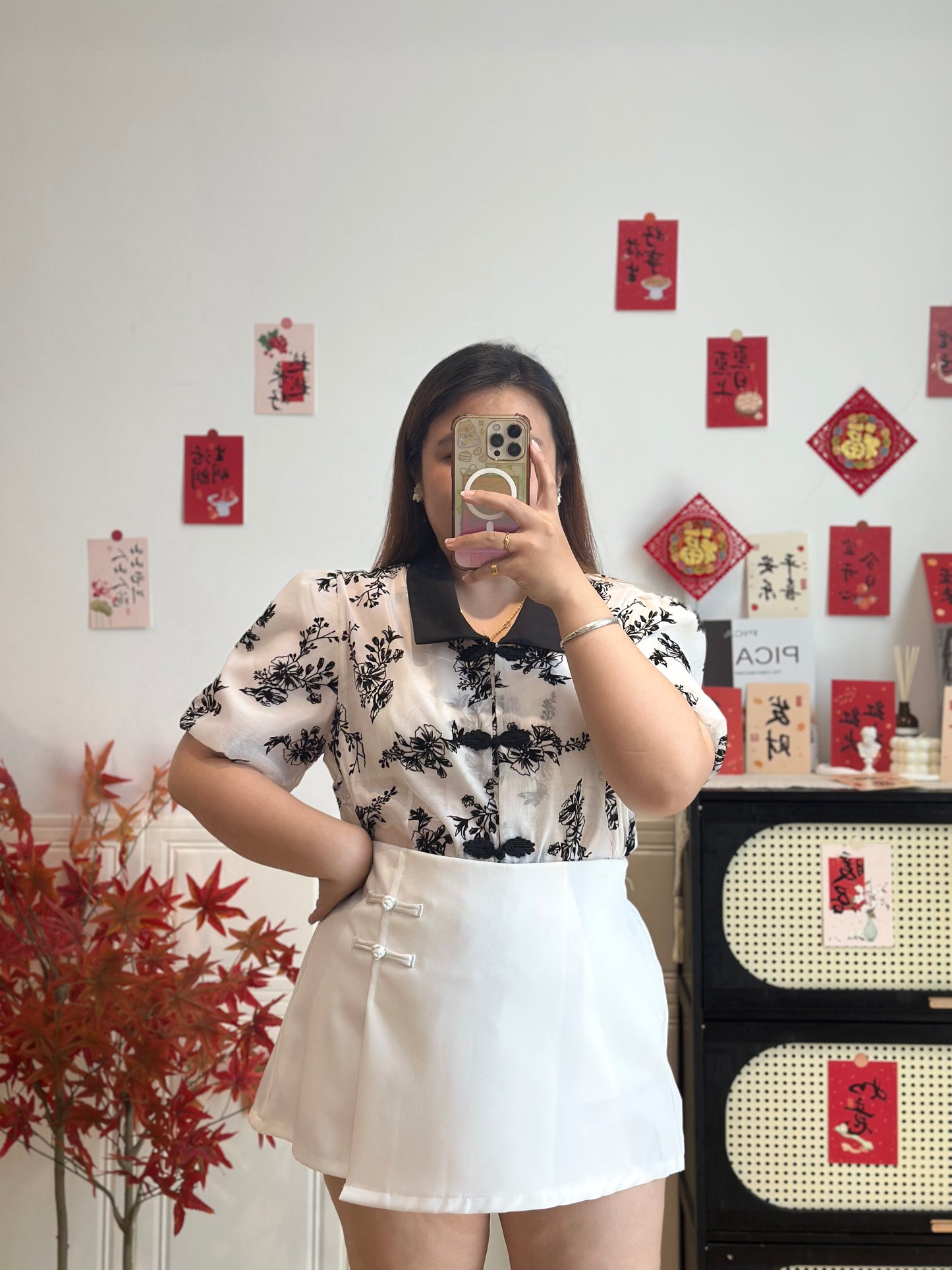 新中式蕾丝上衣 #TC309