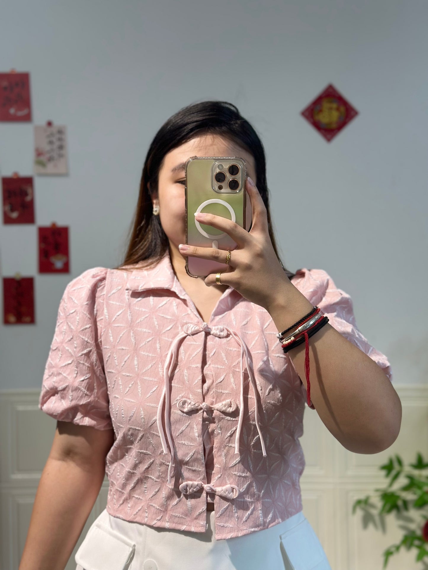 新中式提花盘扣上衣 #TC223