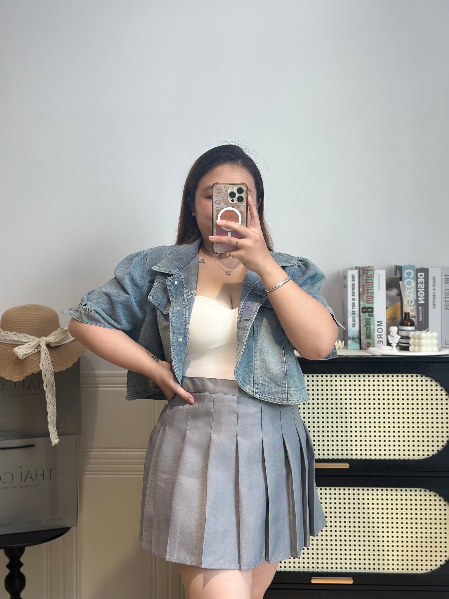 复古牛仔短款外套 #TC303