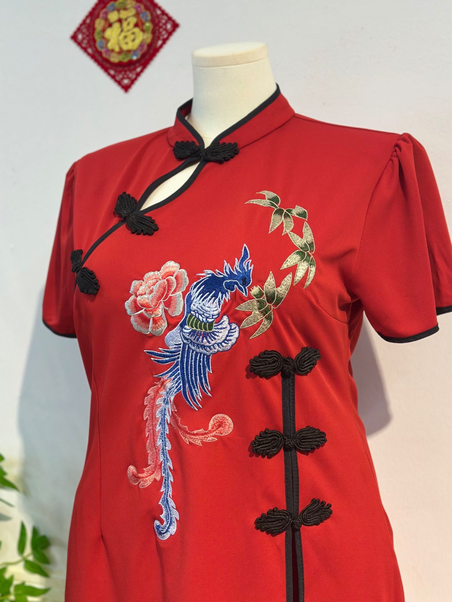 新中式刺绣旗袍两件套 #TC204