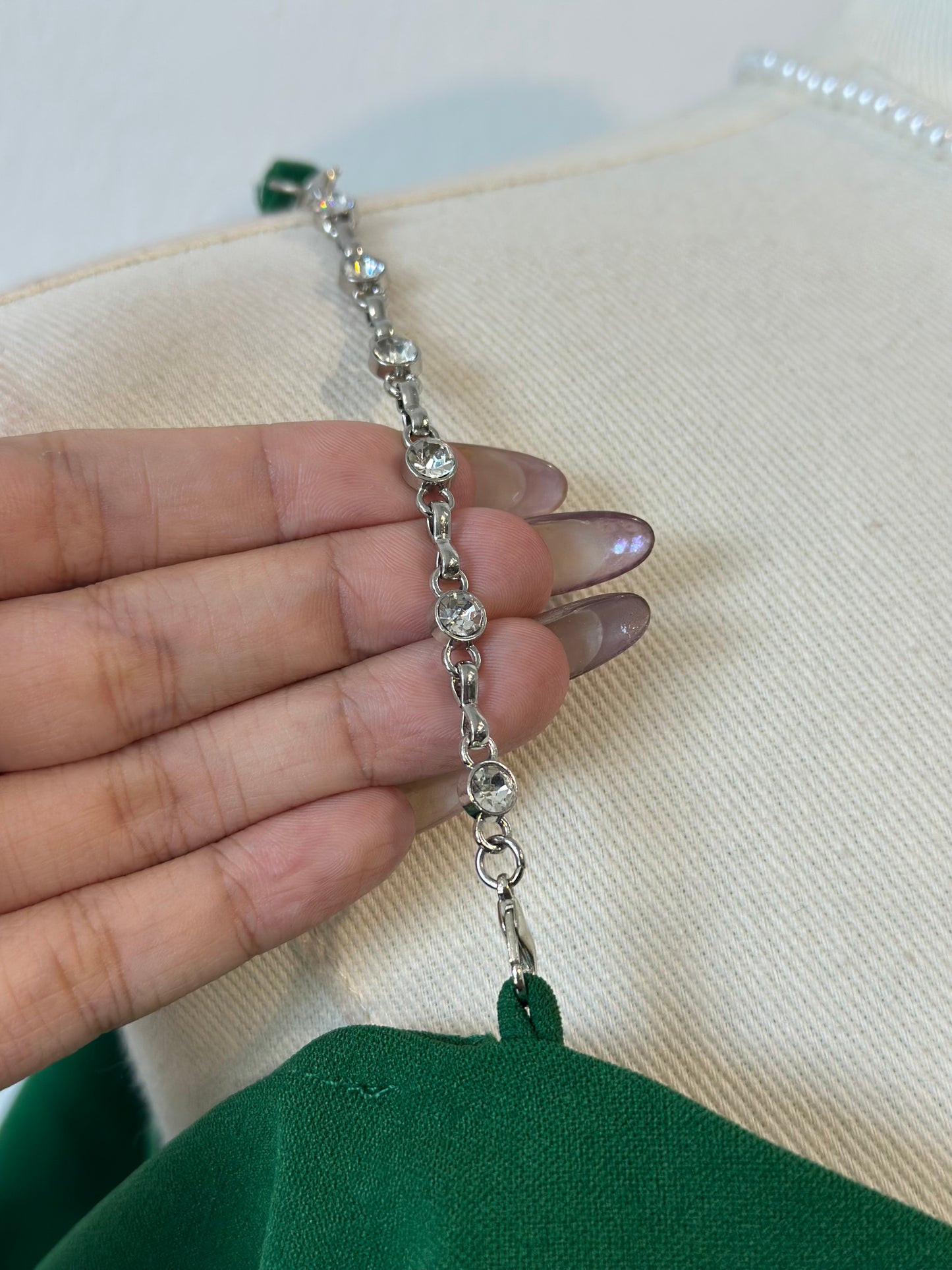 韩系气质一字肩晚宴长裙 #TC251