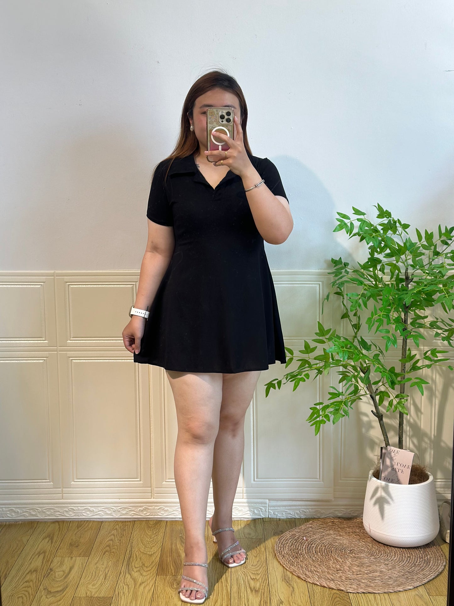 POLO领收腰连身裙#TC255