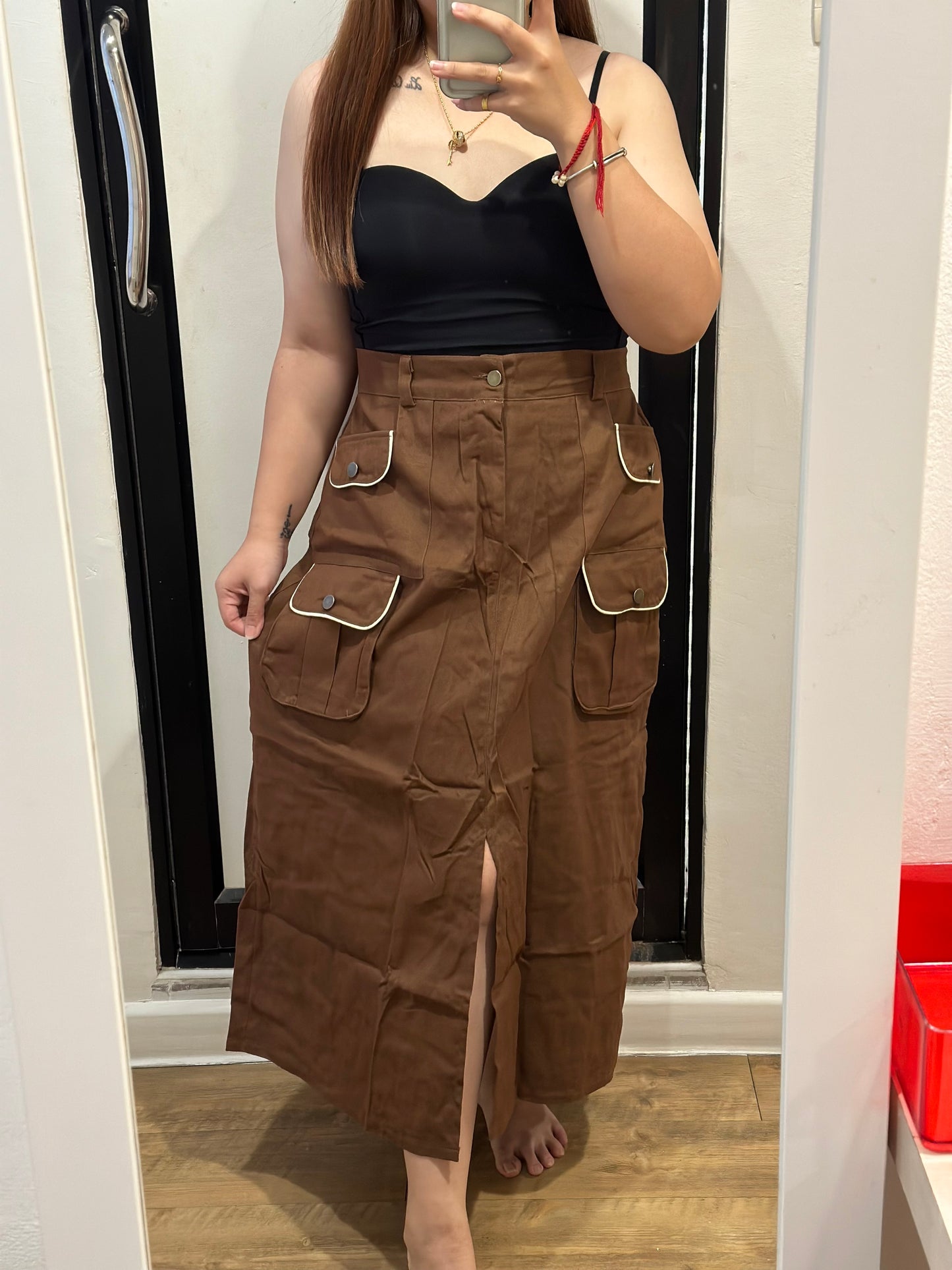 工装半身长裙 #TC105