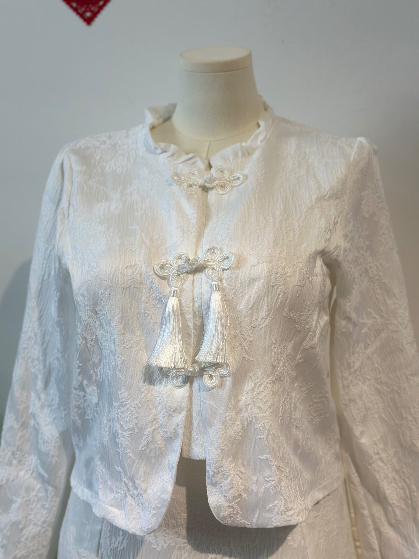 新中式国风提花旗袍两件套 #TC161