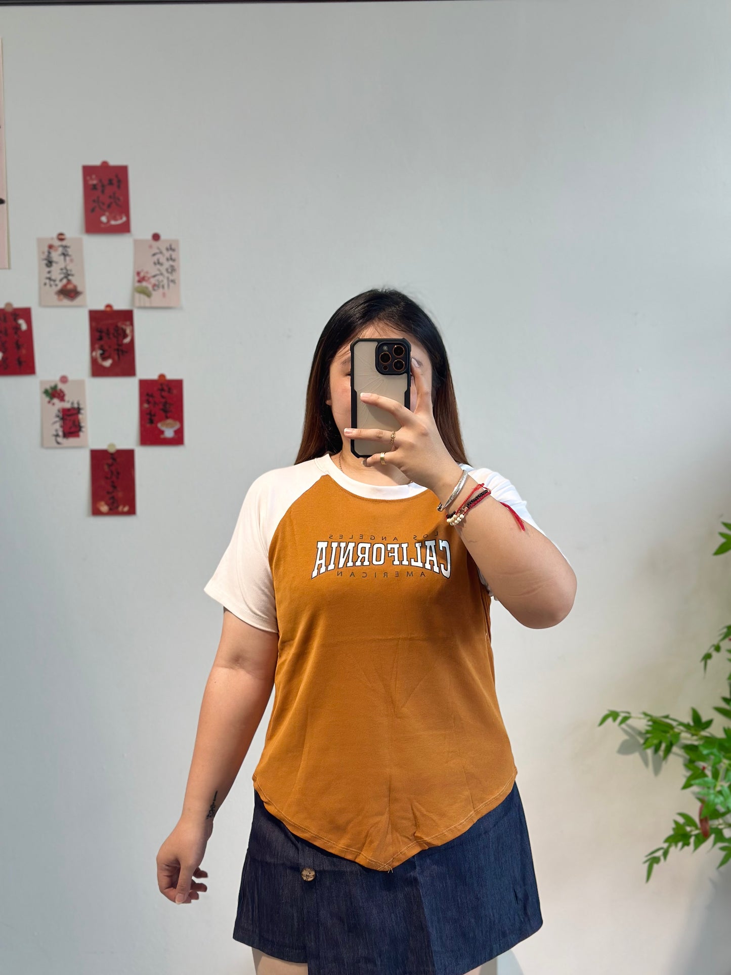 大码简约字母上衣 #TC127