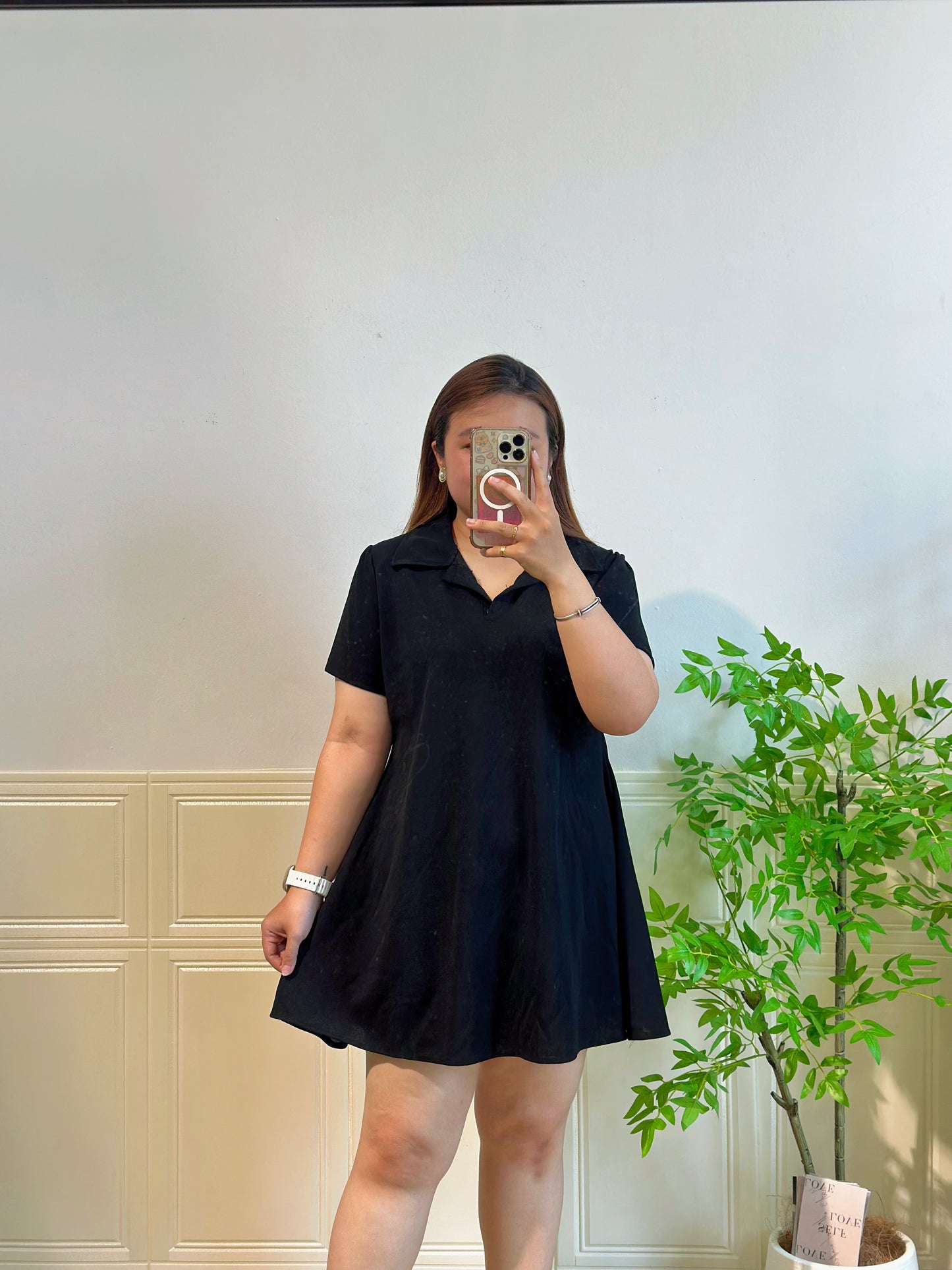 POLO领收腰连身裙#TC255